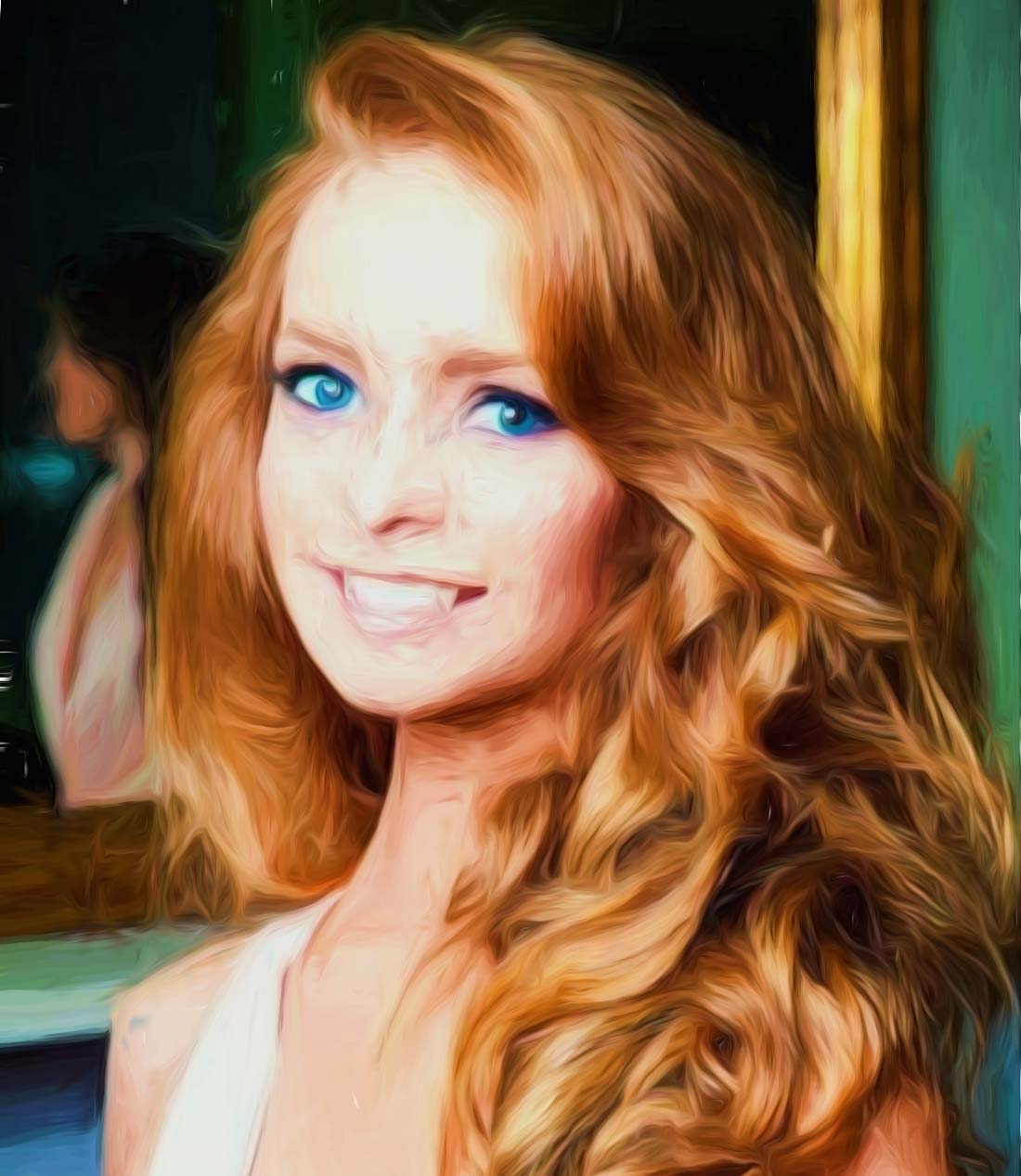 Beautiful Irish Girl Painting