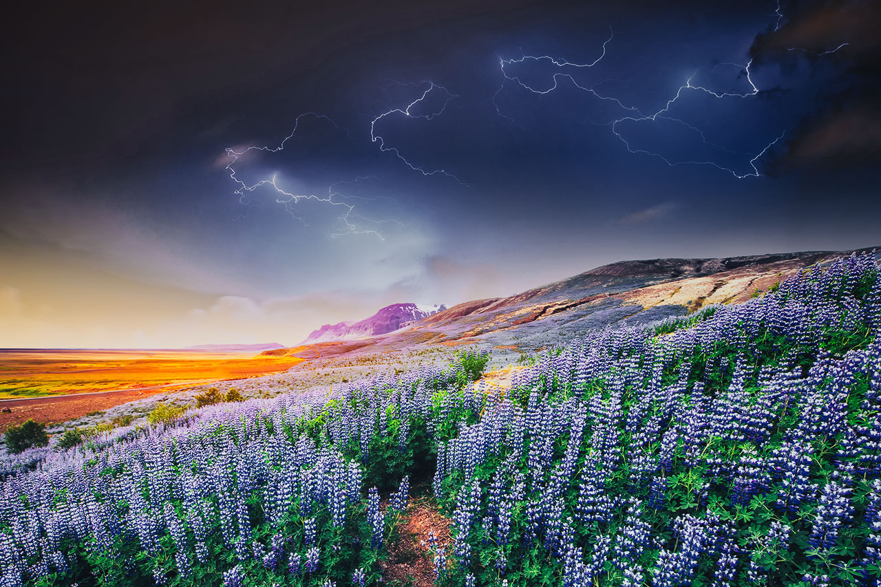 Stormy Skies over Iceland