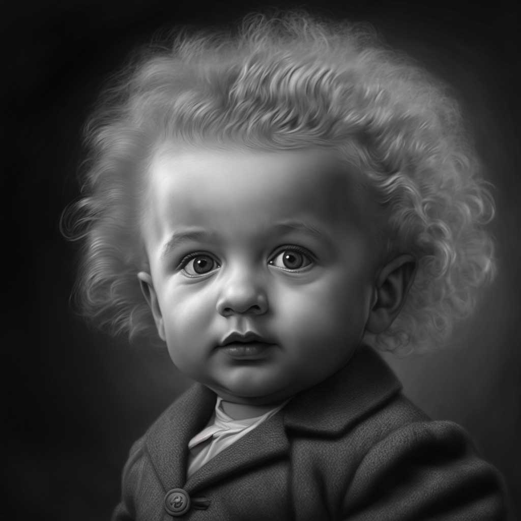 Albert Einstein as a baby