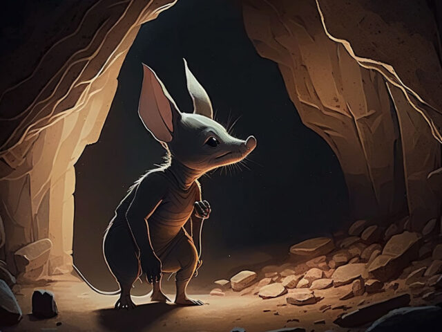 The Lonely Aardvark and the Mysterious Cave