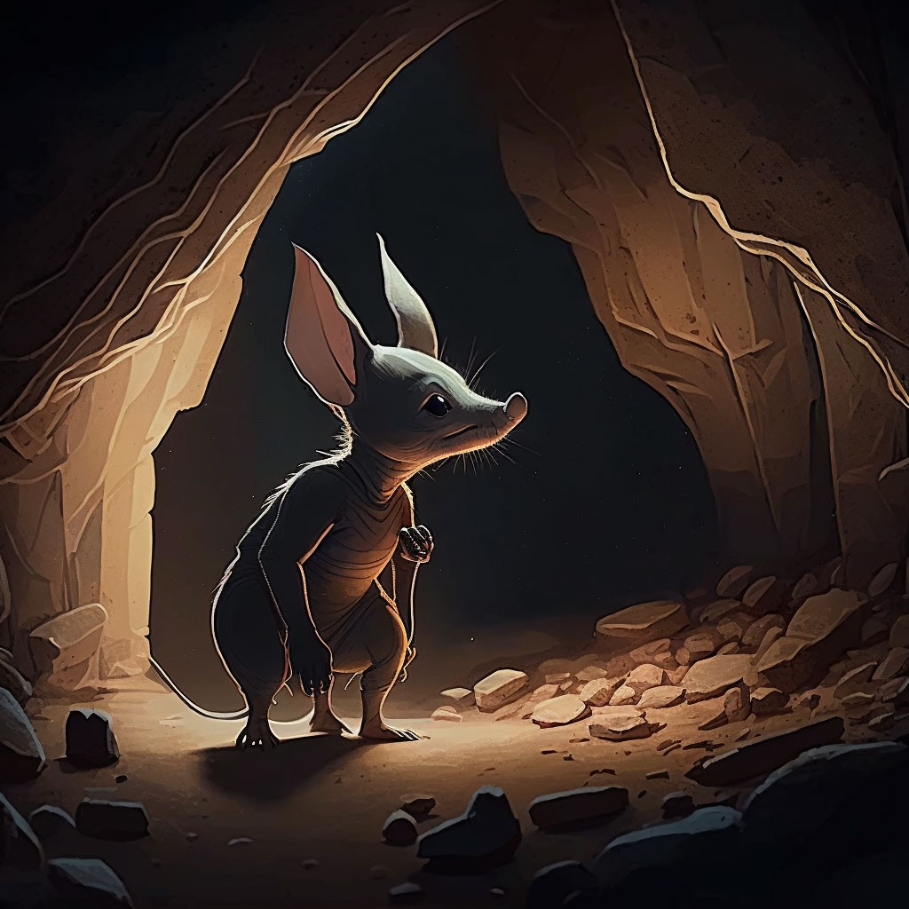 Aardvark in Cave