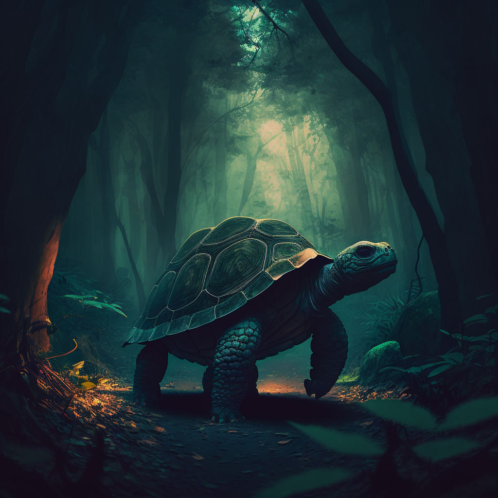 Tortoise in the Forest