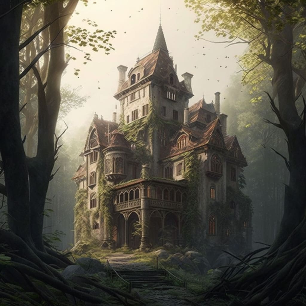 Abandoned Castle in Forest