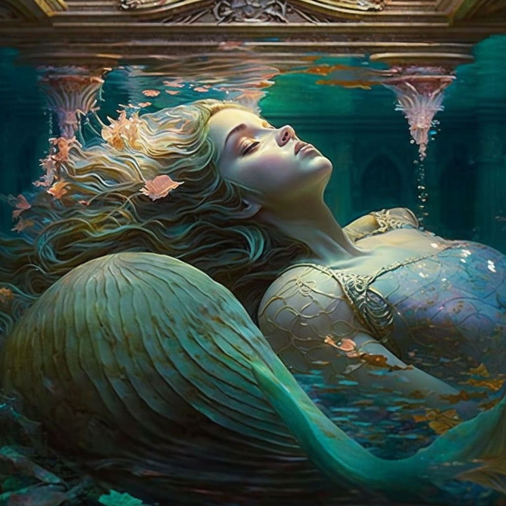 Mermaid underwater