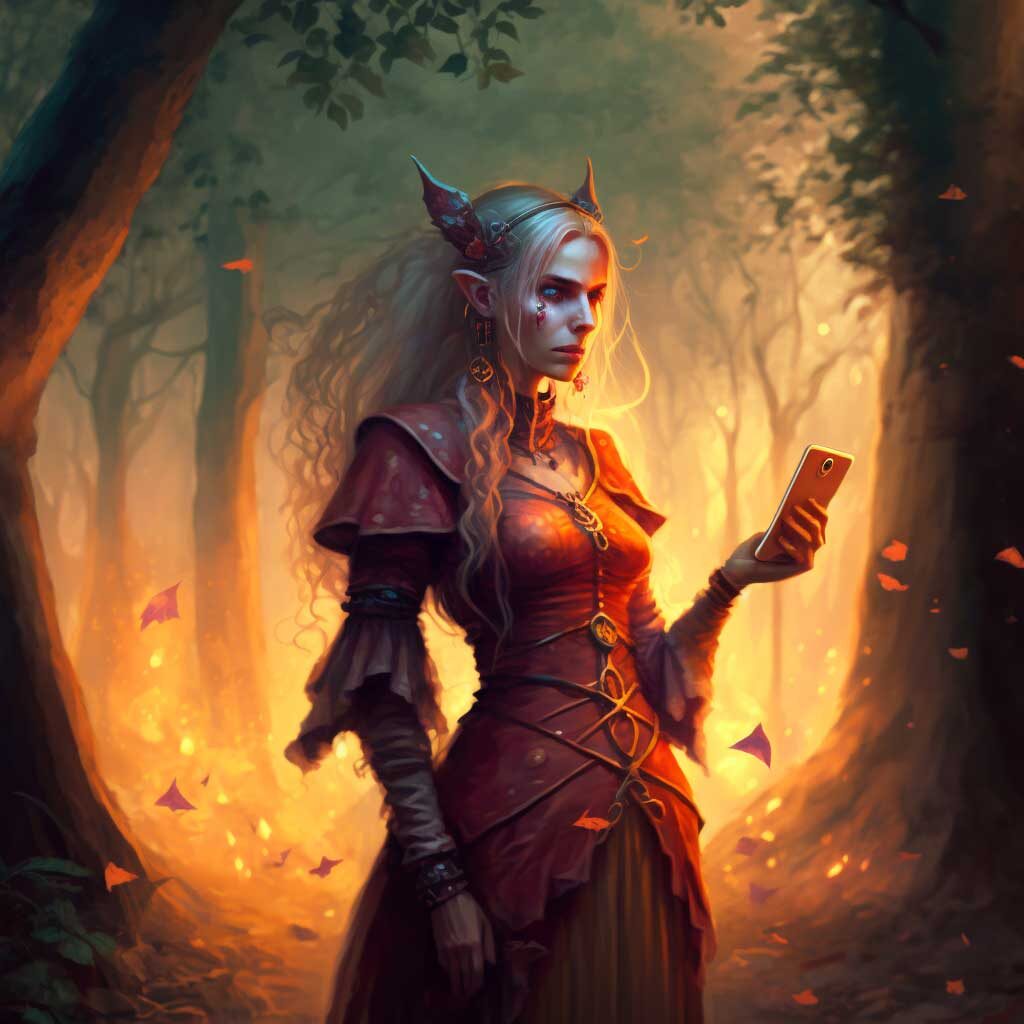 Elasha the Elf Wizard